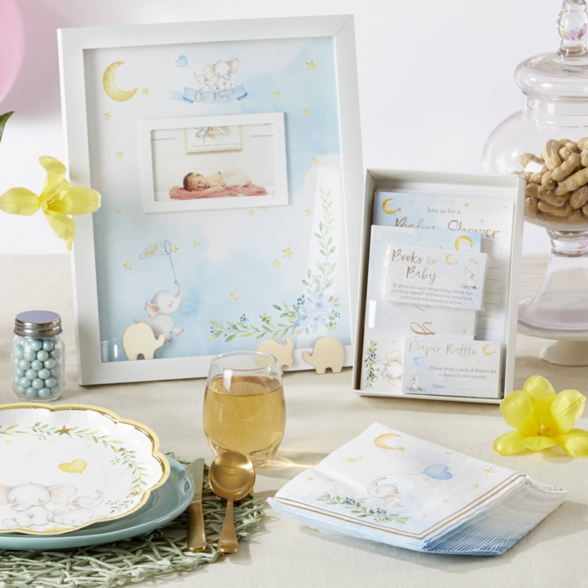 Kate Aspen® Blue Elephant Baby Shower Napkins, 30ct.